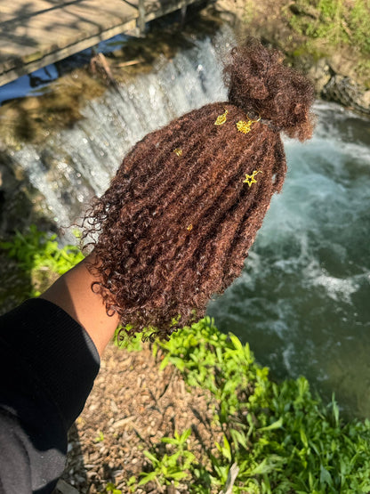 (80 Locs) chestnut Brown Goddess Locs