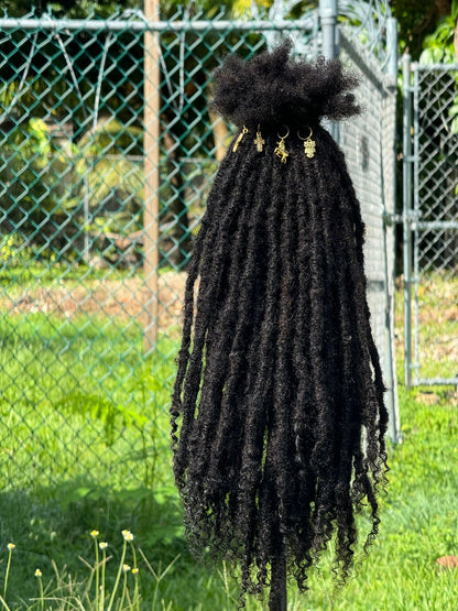 (80 Locs) Black Goddess Locs