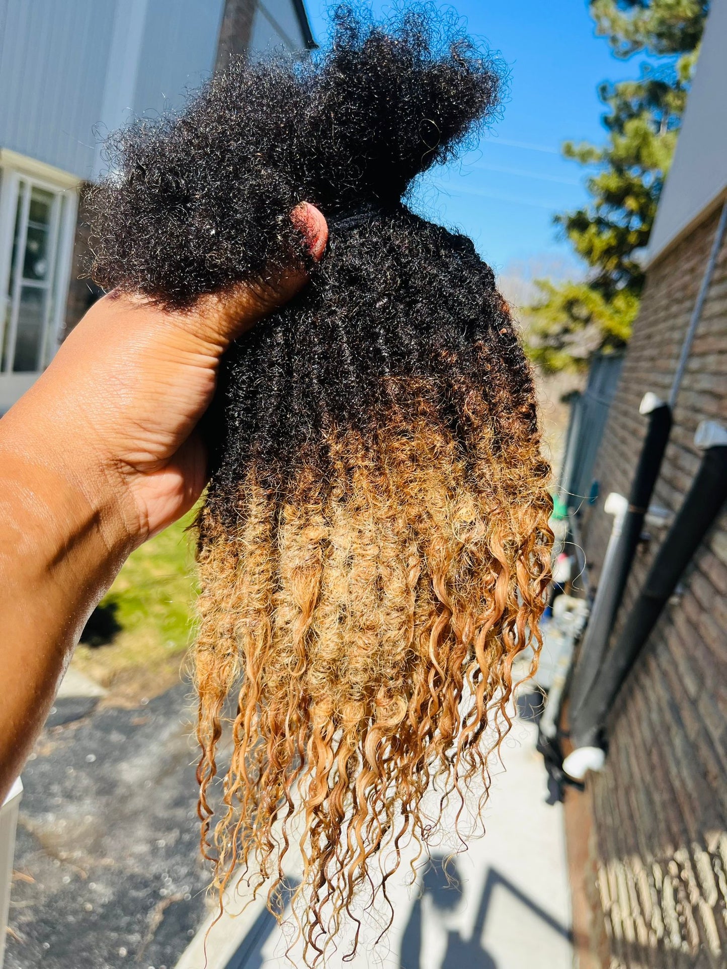 (80 Locs) Honey Blonde Goddess Locs