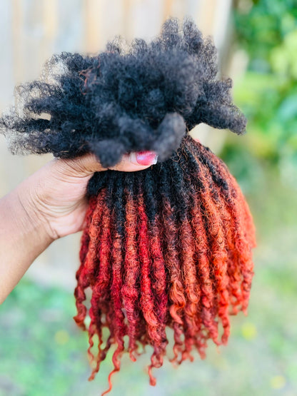 (100 Locs) Orange Spice Goddess Locs