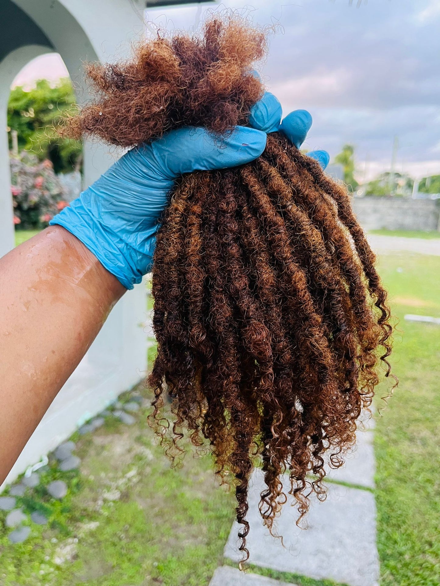 (80 Locs) chestnut Brown Goddess Locs