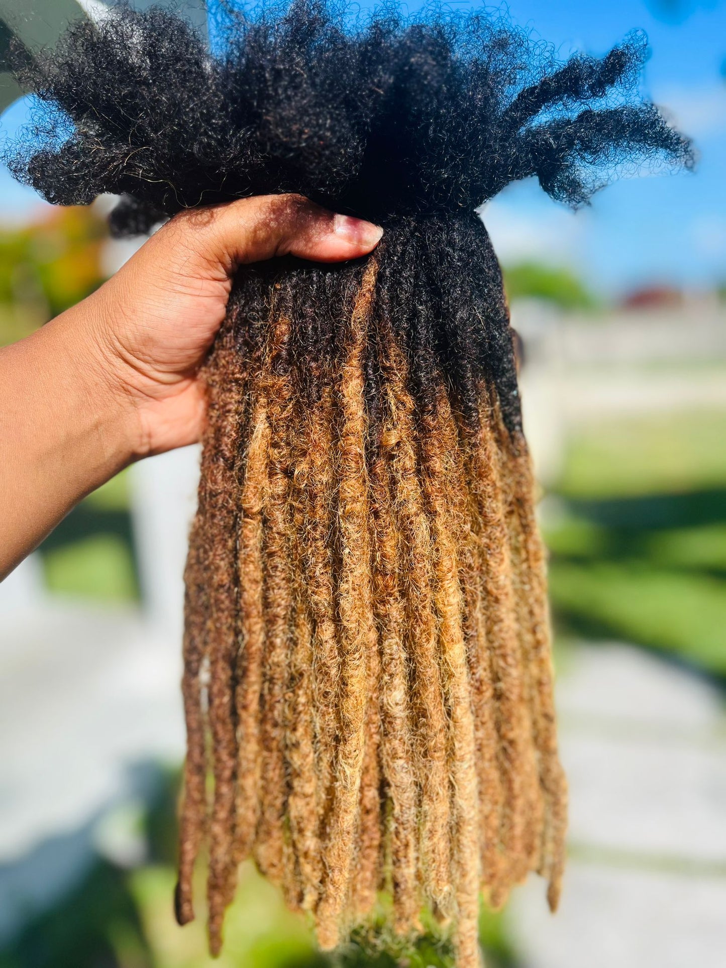 (100 Locs) Honey Blonde Goddess Locs