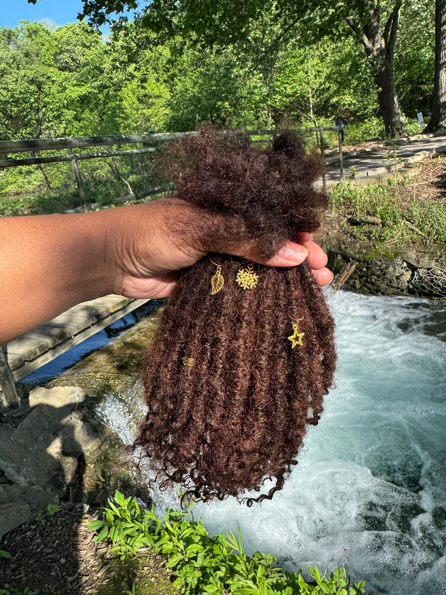(80 Locs) chestnut Brown Goddess Locs
