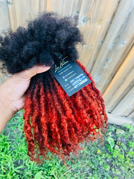 (100 Locs) Orange Spice Goddess Locs